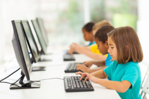 students at computer